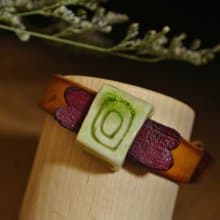 【 T - C 】手環 手鐲 皮革 牛皮 日本白瓷 瓷器  限量 自然釉色 無限看不膩色調 攝氏1350高溫燒製