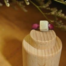 【 T - C 】戒指 皮革 牛皮 日本白瓷 瓷器  限量 自然釉色 無限看不膩色調 攝氏1350高溫燒製