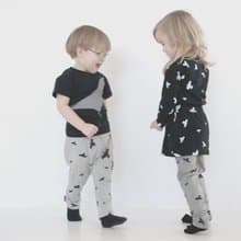 Moi Kids 冰島有機棉童裝哈倫長褲 3歲至8歲淺灰色