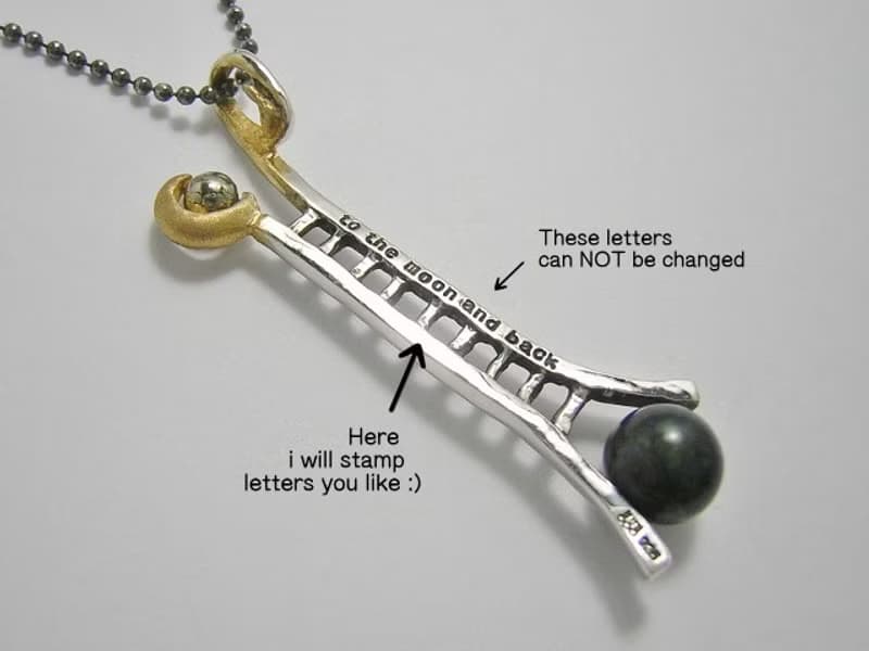 moon ladder from the earth ( azurmalachite pyrite 月 階梯 銀 鍍金 藍銅礦 孔雀石 黄铁矿 項鍊 垂飾 )