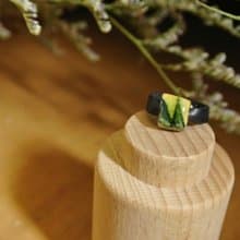 【 T - C 】戒指 皮革 牛皮 日本白瓷 瓷器  限量 自然釉色 無限看不膩色調 攝氏1350高溫燒製