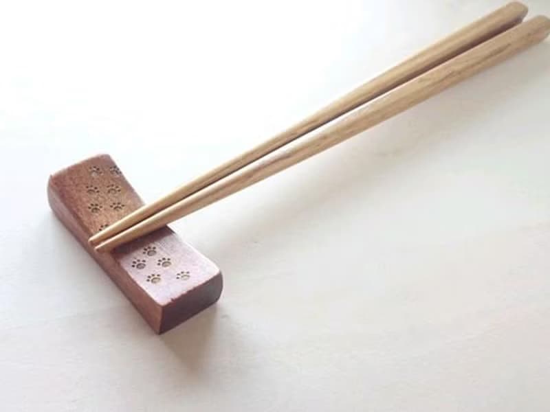 肉球腳印 筷架　長方形
