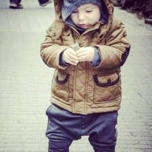 【瑞典童裝】高磅數有機棉哈倫褲1歲至8歲深灰