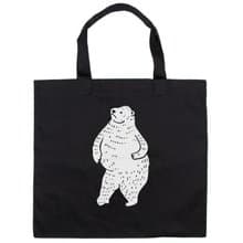 動物 インナーポケット付き。踊るしろくま トートバッグ　Tcollector