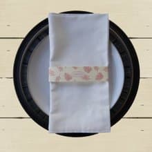 禮品裝飾帶-黃底棕櫚葉-小