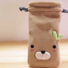Bucute 手機設計的束口袋/生日禮物 首選/出國旅行/手工製作/