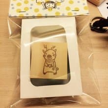 給妳一顆心麋鹿手工印章*橡皮擦印章*手工刻章*聖誕禮物*交換禮物