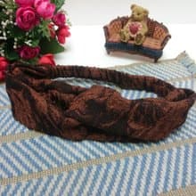 濃情巧克力~交叉款髮帶