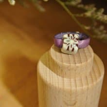 【 T - C 】戒指 皮革 牛皮 日本白瓷 瓷器  限量 自然釉色 無限看不膩色調 攝氏1350高溫燒製