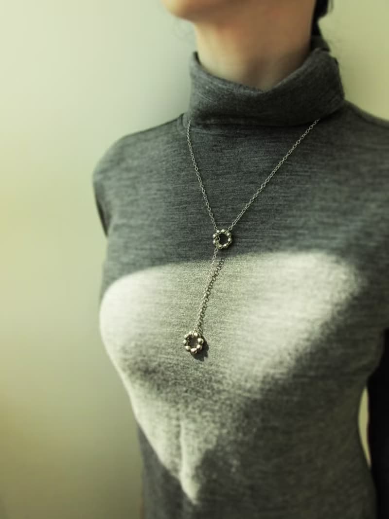 【出清品】donuts waterfall necklace_甜甜圈瀑布項鍊 絕版 限量