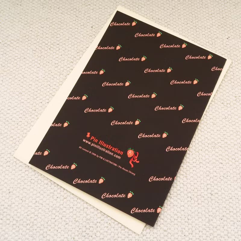 【Pin】熱情巧克力 - 水彩插畫情人節卡片