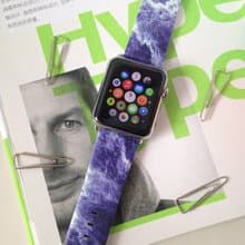 Apple Watch Series 1 - 5 藍色大理石皮錶帶 38 40 42 44 mm  4