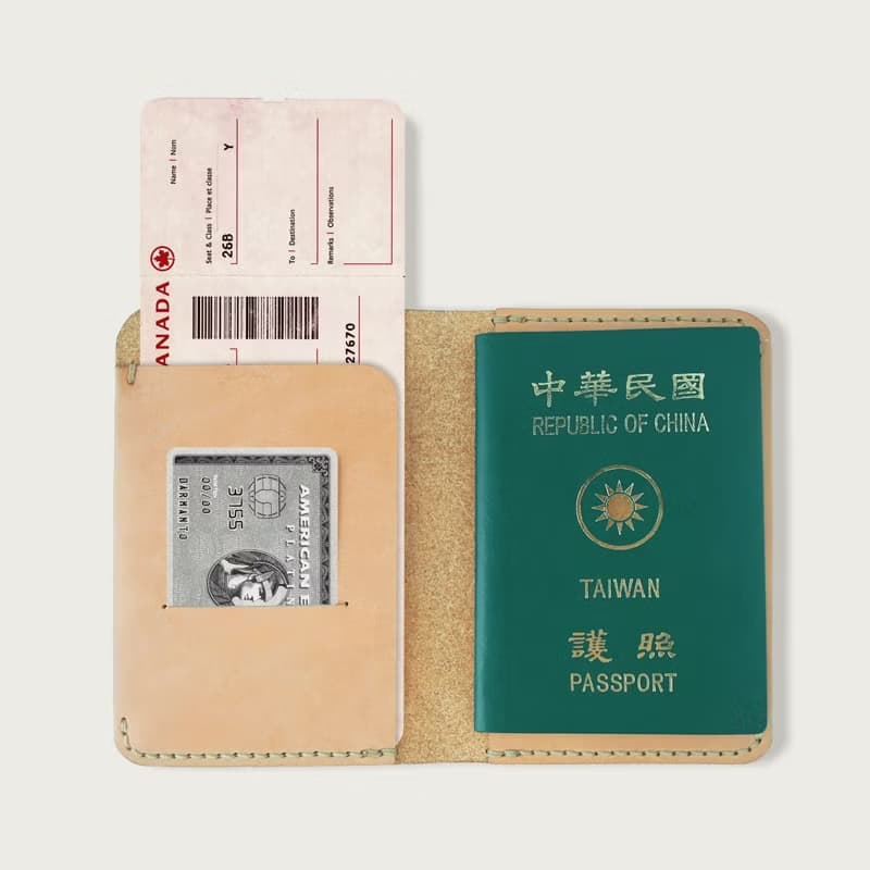 護照夾/護照套/記事手札/記事本 - 原皮色