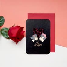 結婚周年 情人節 求婚 紀念 立體  手創祝福萬用卡片 明信片