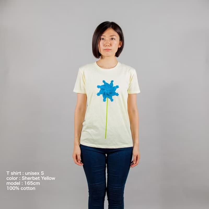 風車 デザインTシャツ　ユニセックスXS〜XLサイズ　Tcollector
