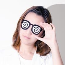 白目變臉貼－班長眼鏡 派對 婚禮 直播