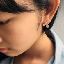 飛翔的種子~手工純銀小樹苗耳飾,耳環,耳針設計/手作的詩珍愛系列