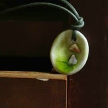 【 T - C 】項鍊 日本白瓷 瓷器  限量 自然釉色 無限看不膩色調 攝氏1350高溫燒製