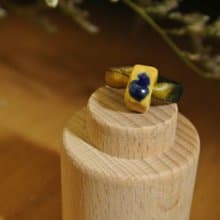 【 T - C 】戒指 皮革 牛皮 日本白瓷 瓷器  限量 自然釉色 無限看不膩色調 攝氏1350高溫燒製