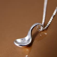 【無虞】銀湯匙項鍊/純銀項鍊/好命項鍊/簡約設計/原創手作