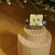 【 T - C 】戒指 皮革 牛皮 日本白瓷 瓷器  限量 自然釉色 無限看不膩色調 攝氏1350高溫燒製