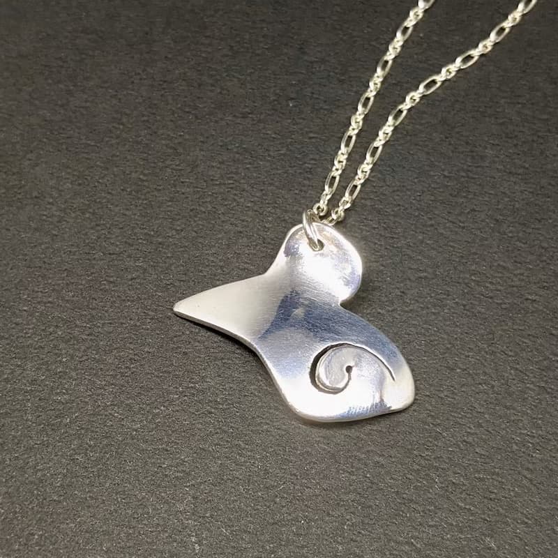 鼠來寶01~純銀十二生肖彌月墜飾項鍊,手作的詩小朋友第一件純銀飾