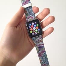 Apple Watch Series 1 - 5 教堂馬賽克皮錶帶 38 40 42 44 mm  7