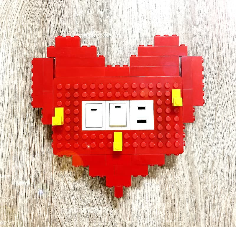 積木收納愛心造型組合包 相容樂高LEGO 可愛禮物