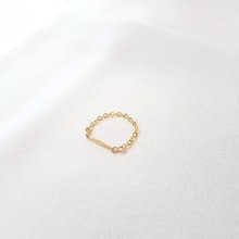 簡約 線條 一字 鍊戒