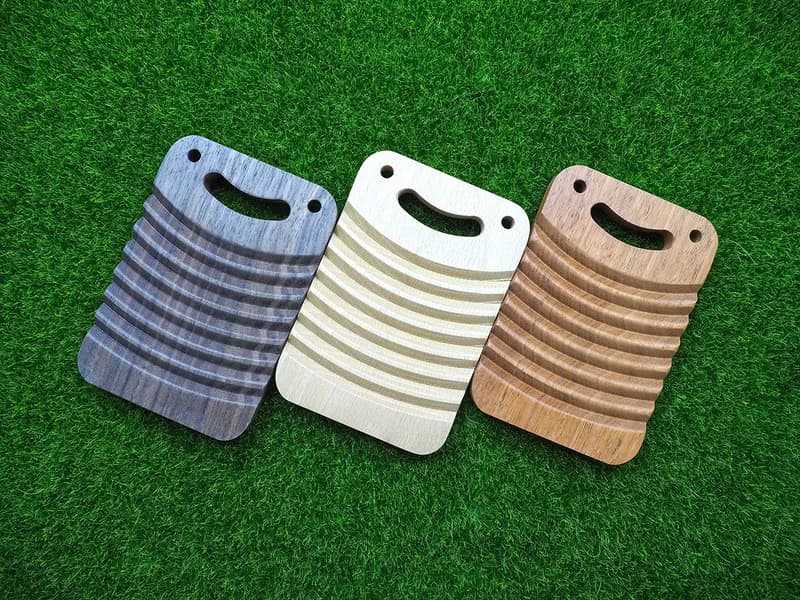 微笑洗衣板原木杯墊