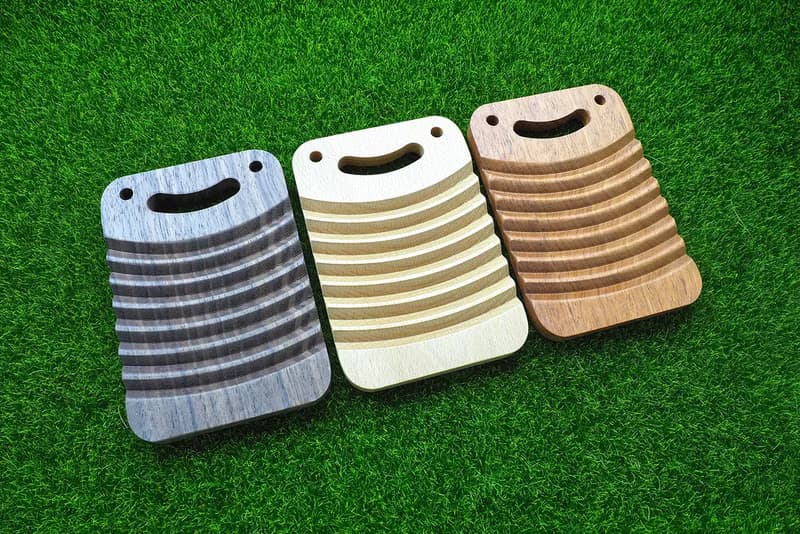 微笑洗衣板原木杯墊