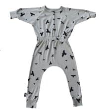 Moi Kids 冰島有機棉童裝連身衣褲 2歲至6歲淺灰