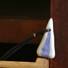 【 T - C 】項鍊 日本白瓷 瓷器  限量 自然釉色 無限看不膩色調 攝氏1350高溫燒製