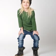 【Lovelybaby北歐童裝】瑞典有機棉牛仔褲2歲至10歲水洗深藍