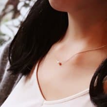 項鍊 珍珠 蛋白石 - 懷珠 -