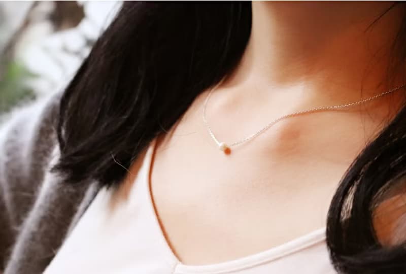 項鍊 珍珠 蛋白石 - 懷珠 -