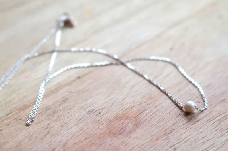 項鍊 珍珠 蛋白石 - 懷珠 -