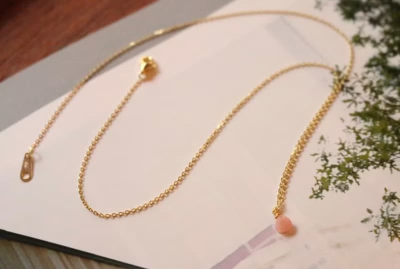 項鍊 珍珠 蛋白石 - 懷珠 -