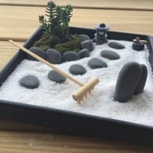 純自然 日式 禪庭 沙盤 枯山水 多肉 石燈 送禮 zen potted