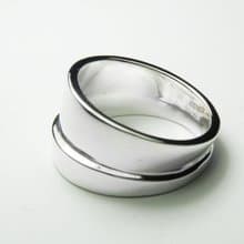 手工造型戒 V-Ring 925純銀戒指 男生戒指
