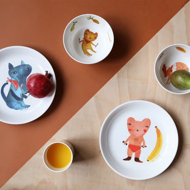 Hungry Wolf 兒童餐盤 | Donna Wilson