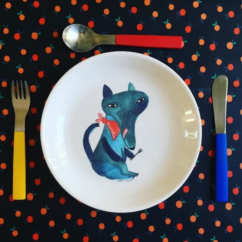 Hungry Wolf 兒童餐盤 | Donna Wilson