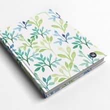 水墨染葉手工書/筆記本/手帳/日記本-洛可可草莓 WELKIN 交換禮物