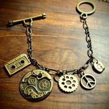 Steampunk 蒸氣龐克風 機芯復古手鍊