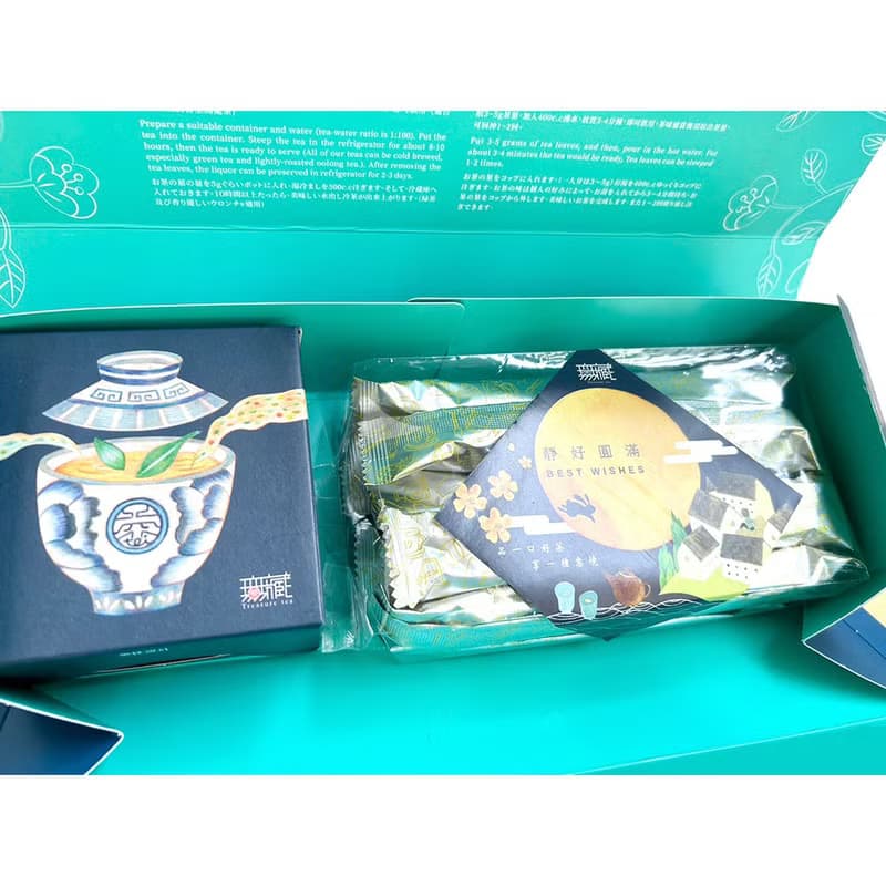 【中秋公益茶葉禮盒J2】無藏  金萱烏龍散茶100g+減糖千層棒12支