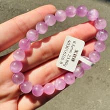 小精品螢光貓眼仙女色濃色紫鋰輝8.5mm23.80g改善睡眠緩解壓力