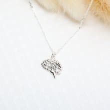 【Angel & Me】頭腦 腦補 大腦 s925 純銀項鍊 生日禮物 畢業禮物