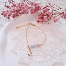 原創 閃亮亮小櫻花熊貓系列 - 三色閃亮小櫻花手鏈 (長度可調節)