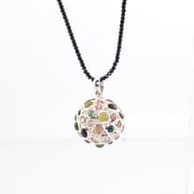 寶麗金珠寶-天然彩色碧璽墜配尖晶石項鍊