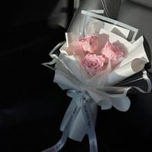 情人節永生玫瑰花束 附提袋
